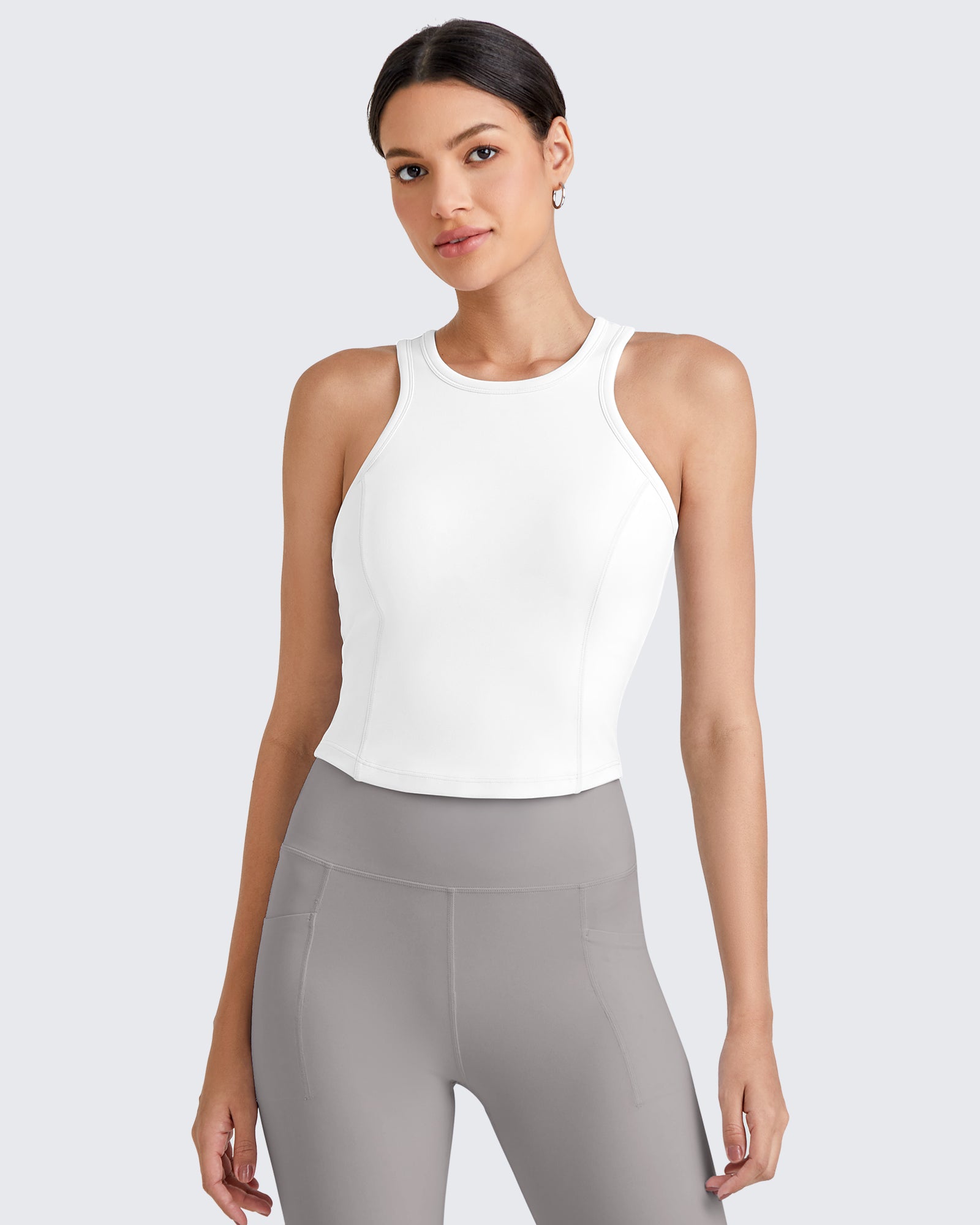 G4Free - BareFeel Racerback Sport Bras Tank -GF25L392EA-S