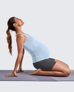 G4Free - BareFeel Ruched Workout Pregnancy Tank -GF25LY405FA-S-GF25LY405FB-M-GF25LY405FC-L-GF25LY405FD-XL-GF25LY405FF-XS