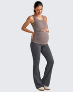 G4Free - BareFeel Ruched Workout Pregnancy Tank -GF25LY405FA-S-GF25LY405FB-M-GF25LY405FC-L-GF25LY405FD-XL-GF25LY405FF-XS