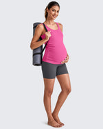 G4Free - BareFeel Ruched Workout Pregnancy Tank -GF25LY405FA-S-GF25LY405FB-M-GF25LY405FC-L-GF25LY405FD-XL-GF25LY405FF-XS