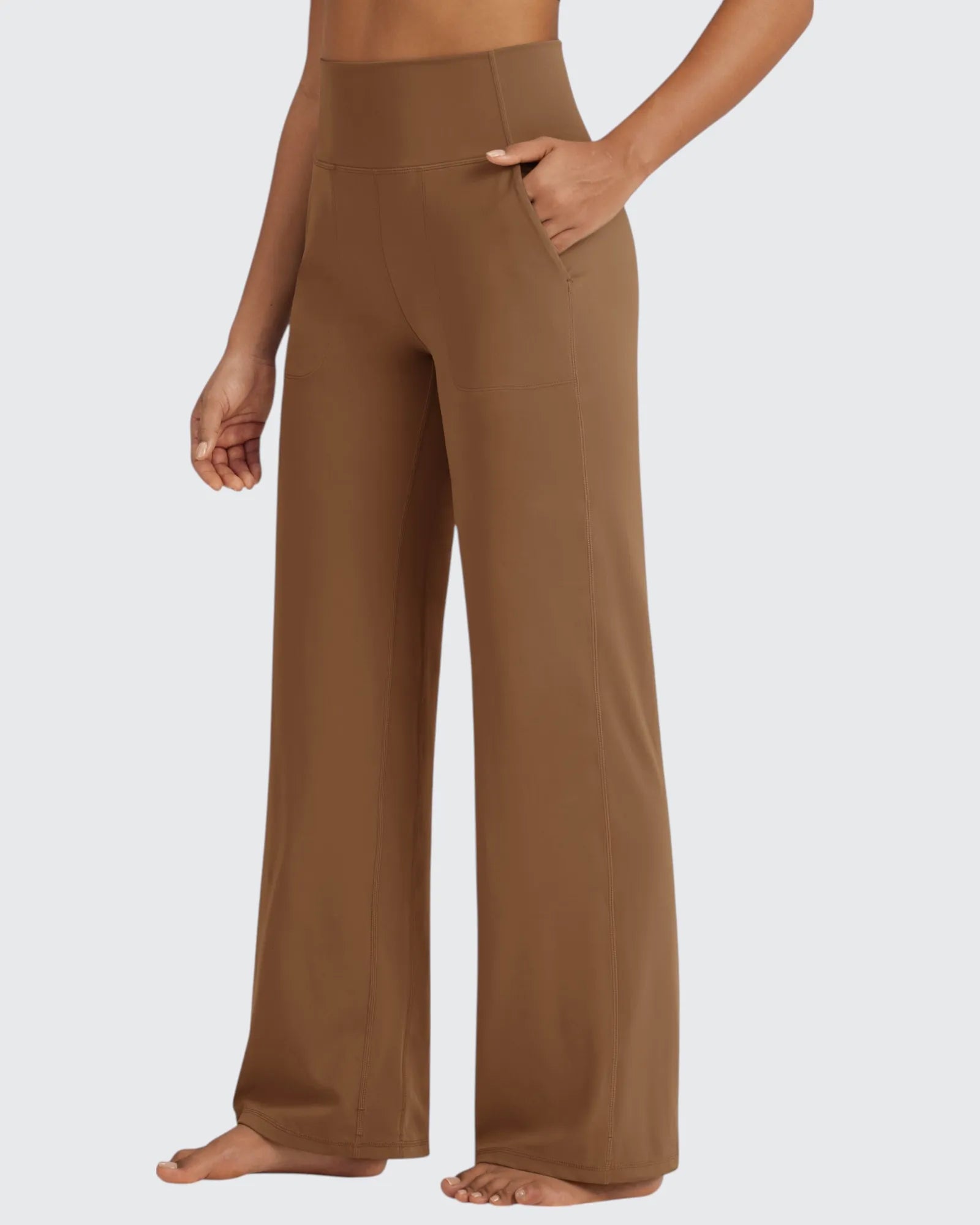 G4Free - BareFeel Seamless High-Waist Dressy Pants Petite -GF24J241BA-S