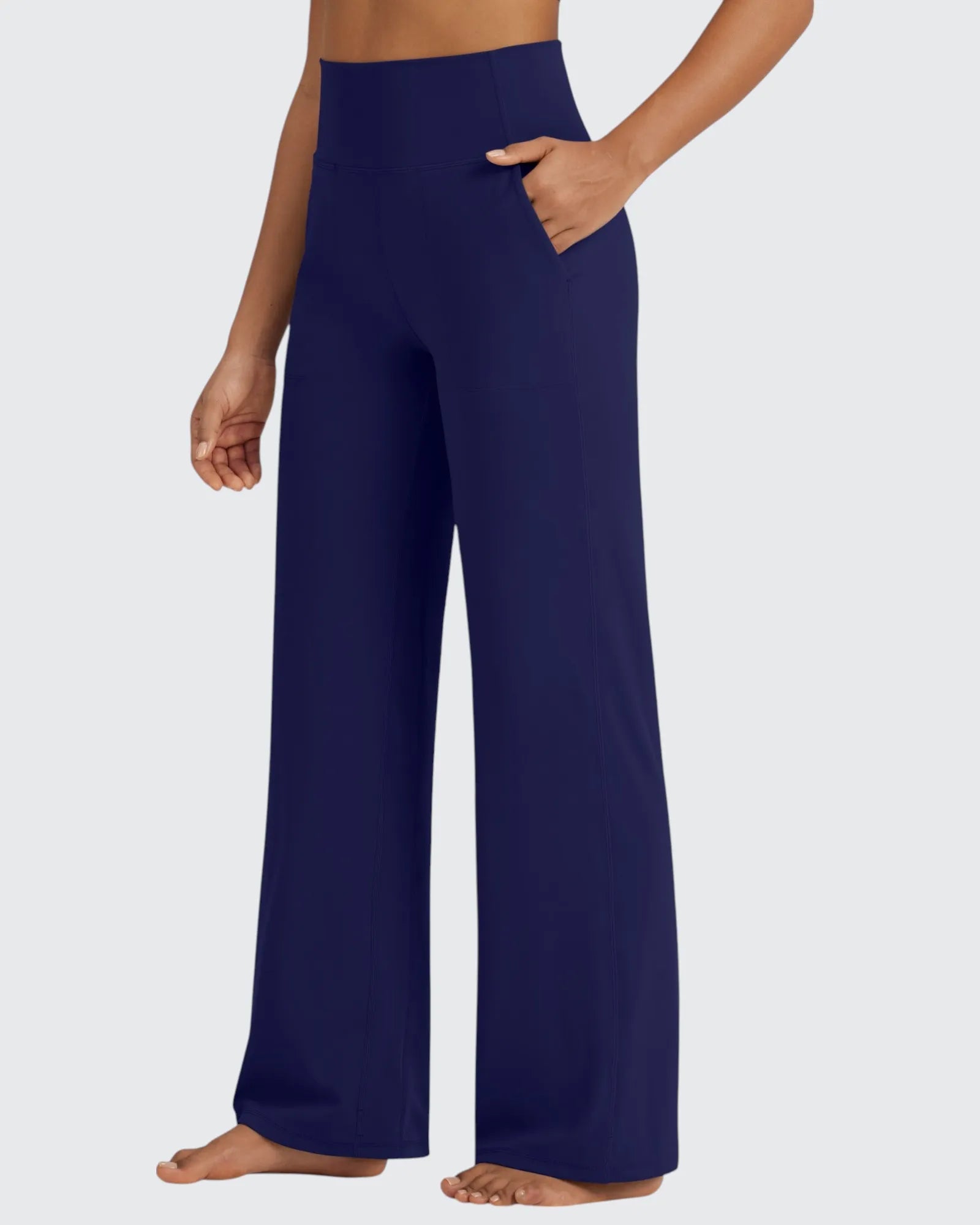 G4Free - BareFeel Seamless High-Waist Dressy Pants Petite -GF24J241BA-S