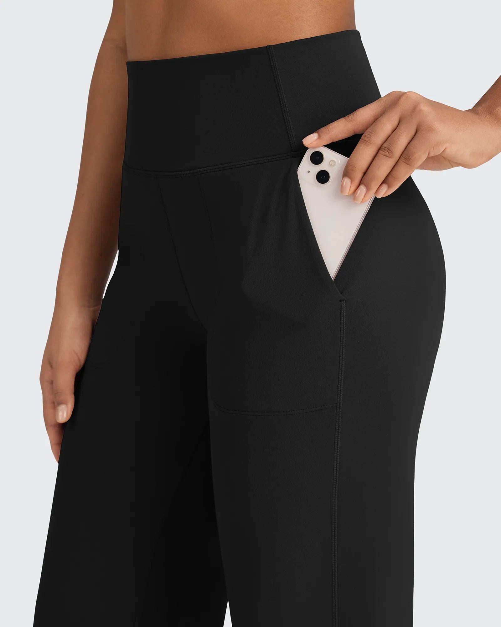 G4Free - BareFeel Seamless High-Waist Dressy Wide Leg Pants -GF24J241IA-S