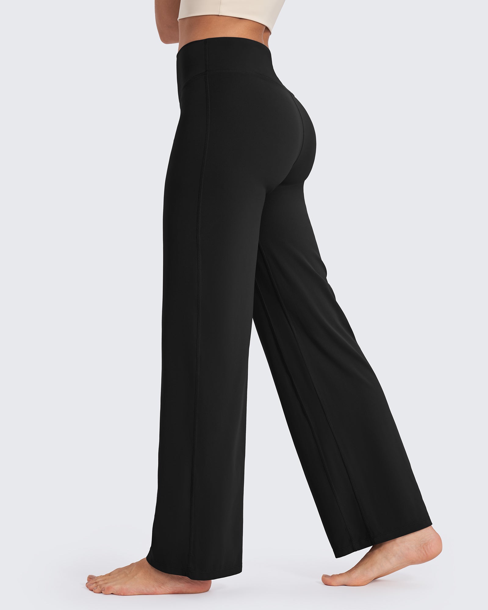 G4Free - BareFeel Wide Leg High-Waisted Pants Regular -GF24J248GA-S