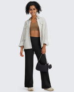 G4Free - BareFeel Wide Leg High-Waisted Pants Regular -GF24J248GA-S-GF24J248GB-M-GF24J248GC-L-GF24J248GD-XL-GF24J248GE-XXL