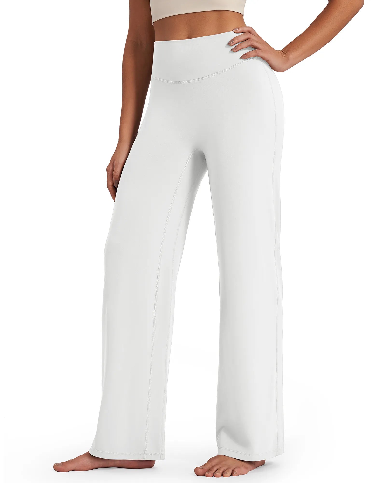 G4Free - BareFeel Wide Leg High-Waisted Pants Petite -GF24J247FA-S