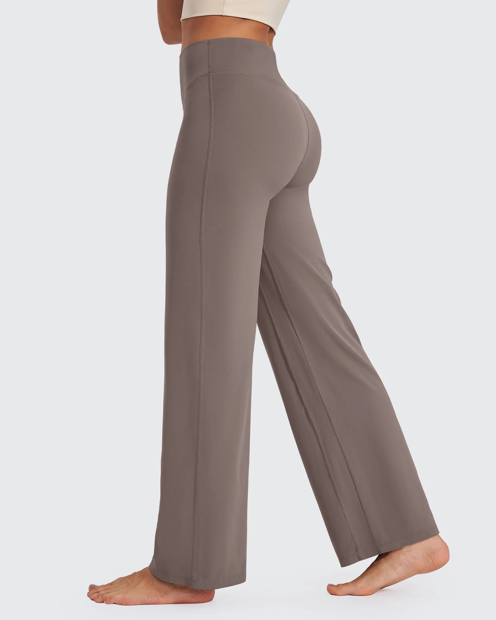 G4Free - BareFeel Wide Leg High-Waisted Pants Petite -GF24J247FA-S