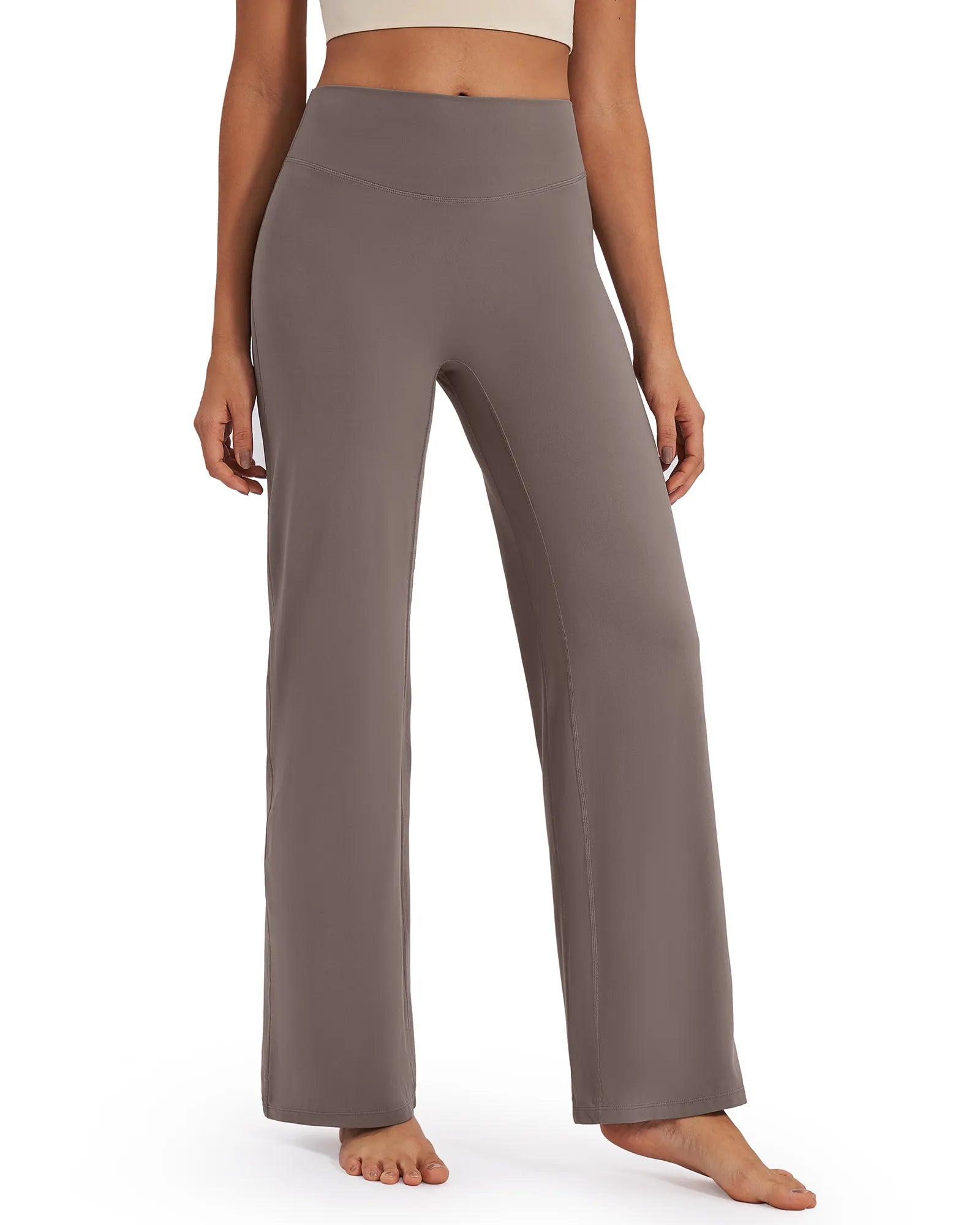 G4Free - BareFeel Wide Leg High-Waisted Pants Petite -GF24J247FA-S