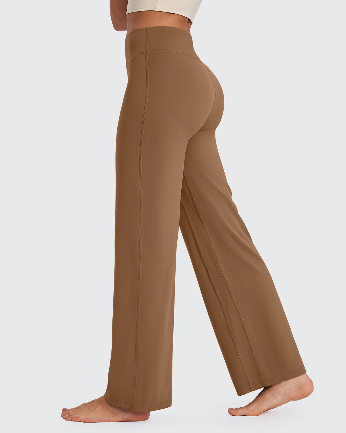 G4Free - BareFeel Wide Leg High-Waisted Pants Petite -GF24J247FA-S-GF24J247FB-M-GF24J247FC-L-GF24J247FD-XL-GF24J247FE-XXL
