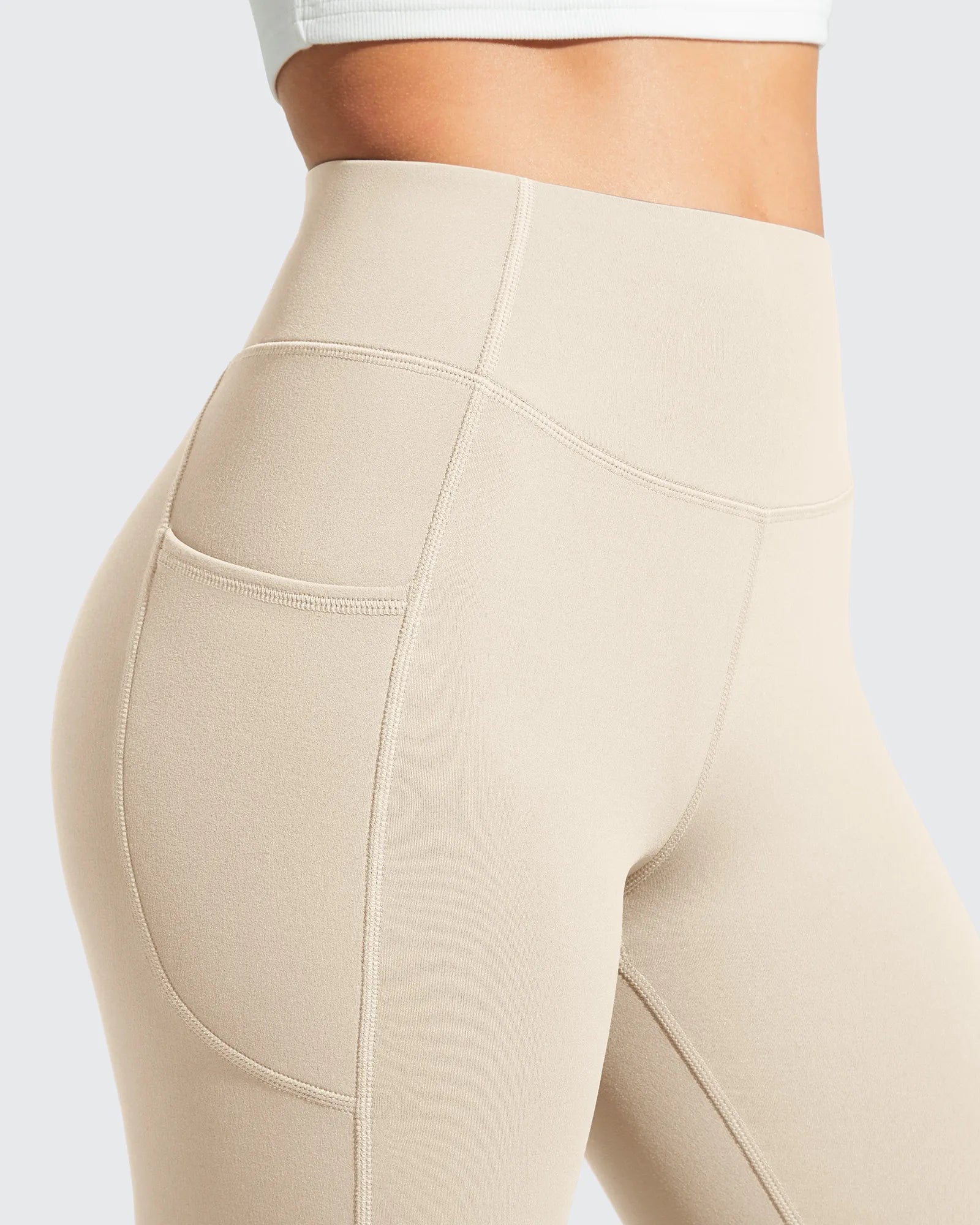 G4Free - Barefeel Fleece Lined High Stretch Yoga Workout Leggings -GF25G767AA-S-GF25G768AA-S-GF25G767AB-M-GF25G768AB-M-GF25G767AC-L