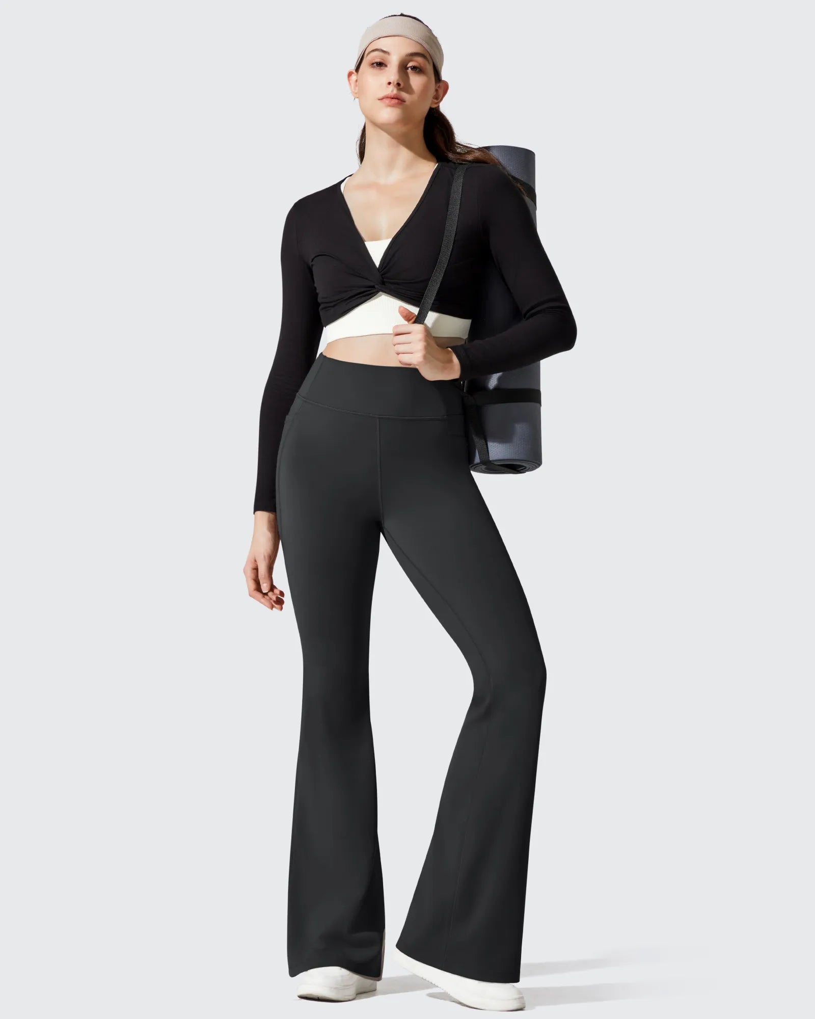 G4Free - Barefeel Fleece Lined High Waist Flare Yoga Leggings -GF25A703AA-S-GF25A704AA-S-GF25A705AA-S-GF25A703AB-M-GF25A704AB-M