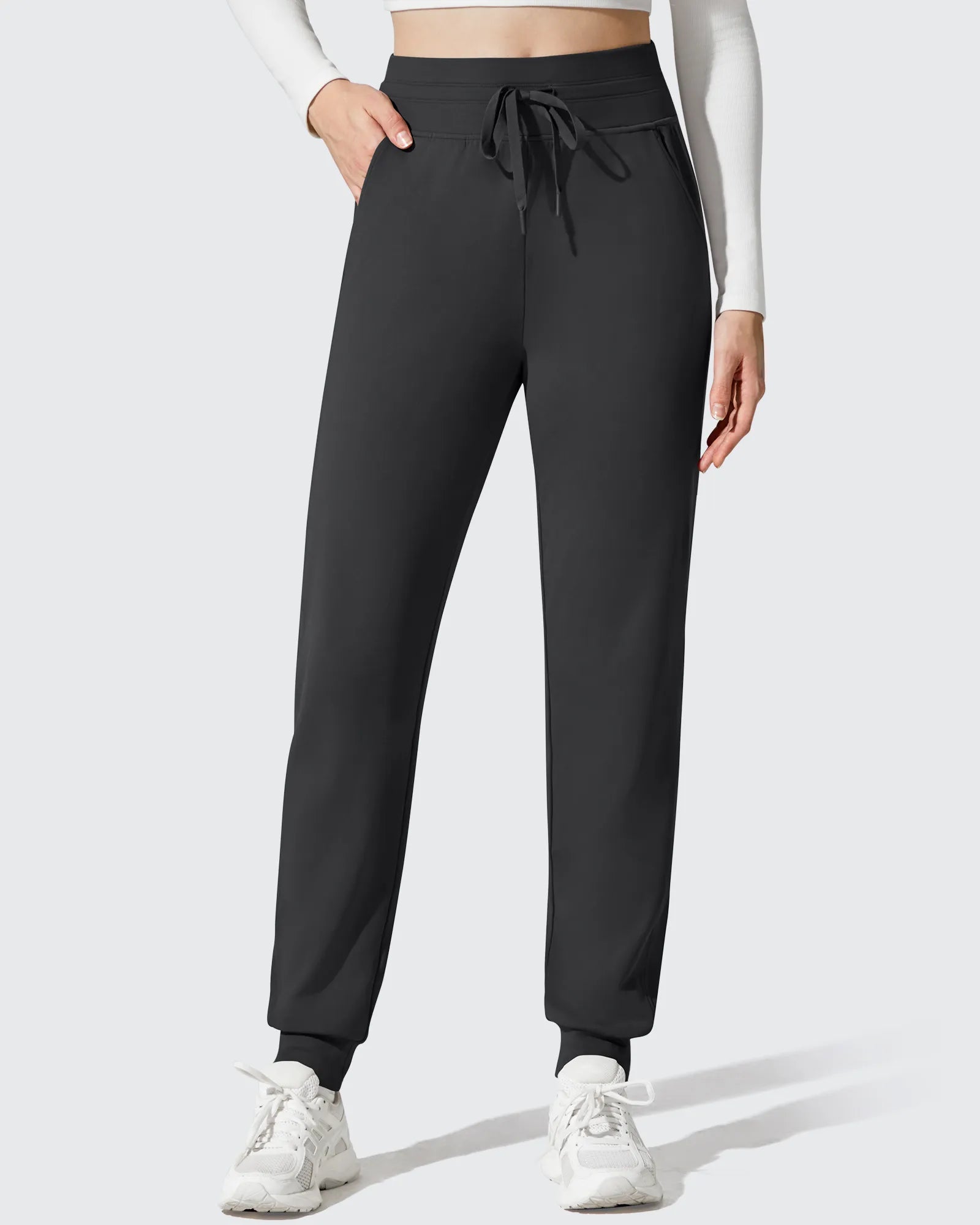 G4Free - Barefeel Fleece Lined Tapered Leg Drawstring Joggers -GF25D716AA-S-GF25D717AA-S-GF25D718AA-S-GF25D716AB-M-GF25D717AB-M