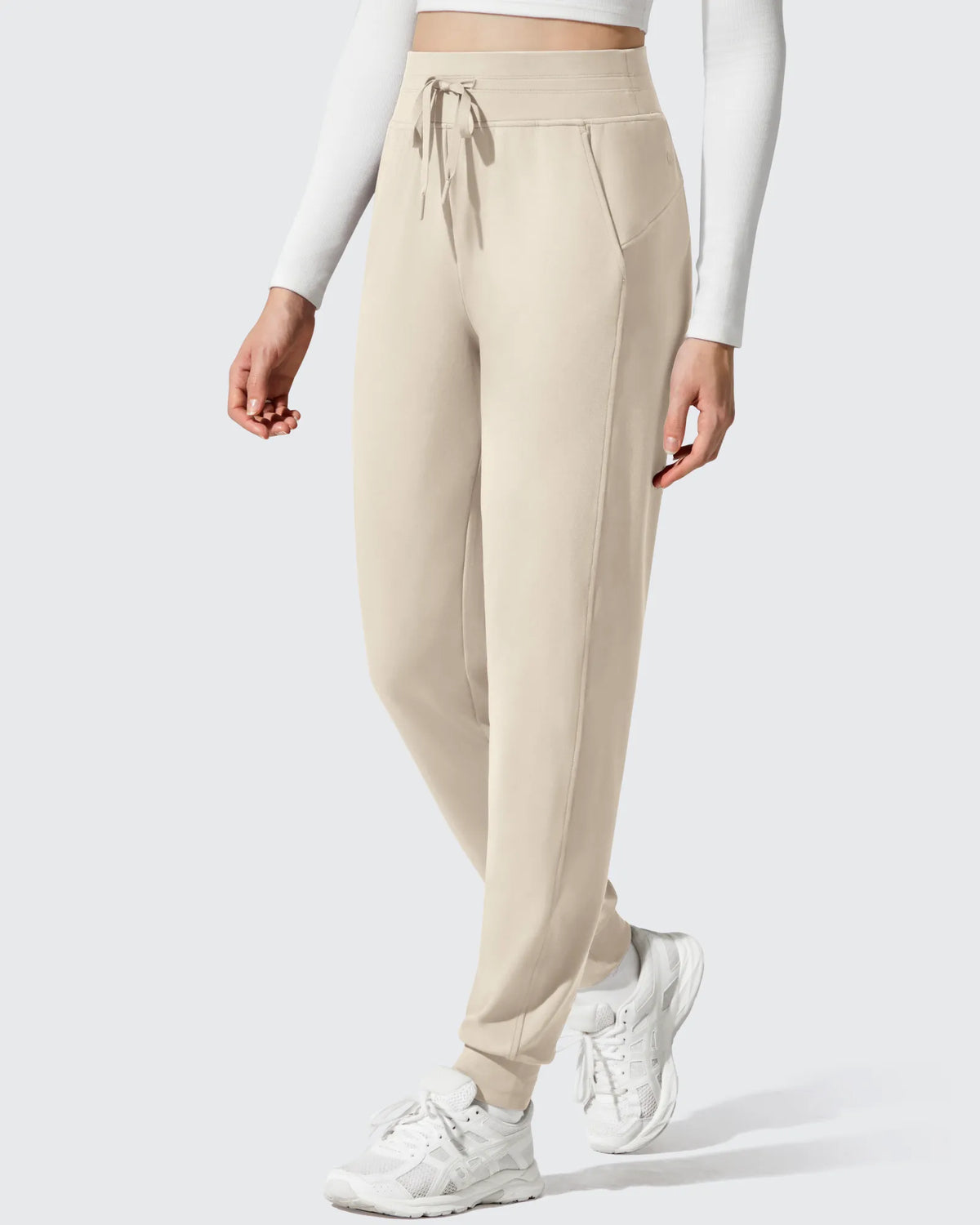 G4Free - Barefeel Fleece Lined Tapered Leg Drawstring Joggers -GF25D716AA-S-GF25D717AA-S-GF25D718AA-S-GF25D716AB-M-GF25D717AB-M