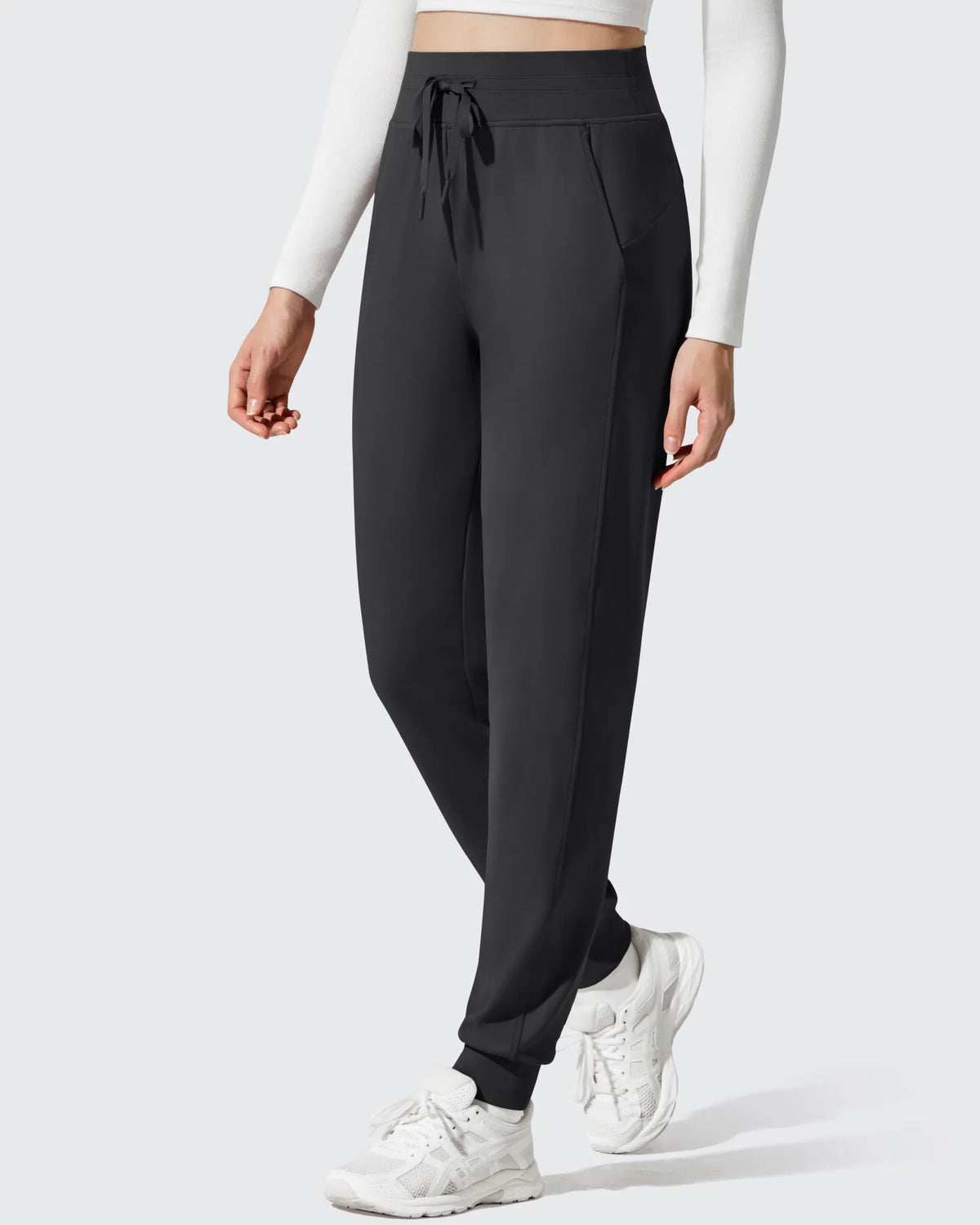 G4Free - Barefeel Fleece Lined Tapered Leg Drawstring Joggers -GF25D716AA-S-GF25D717AA-S-GF25D718AA-S-GF25D716AB-M-GF25D717AB-M