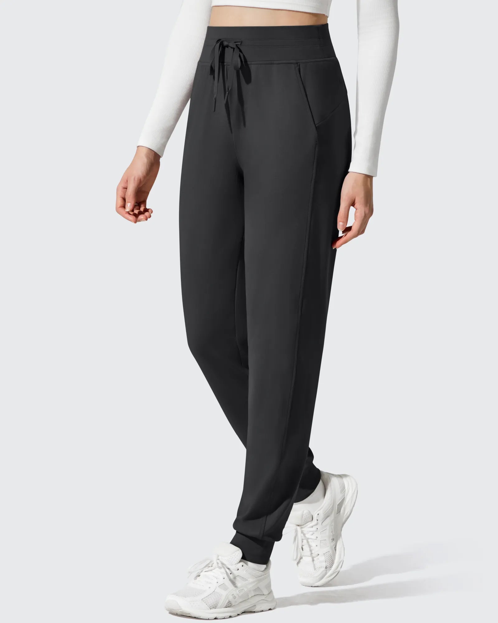 G4Free - Barefeel Fleece Lined Tapered Leg Drawstring Joggers -GF25D716AA-S-GF25D717AA-S-GF25D718AA-S-GF25D716AB-M-GF25D717AB-M