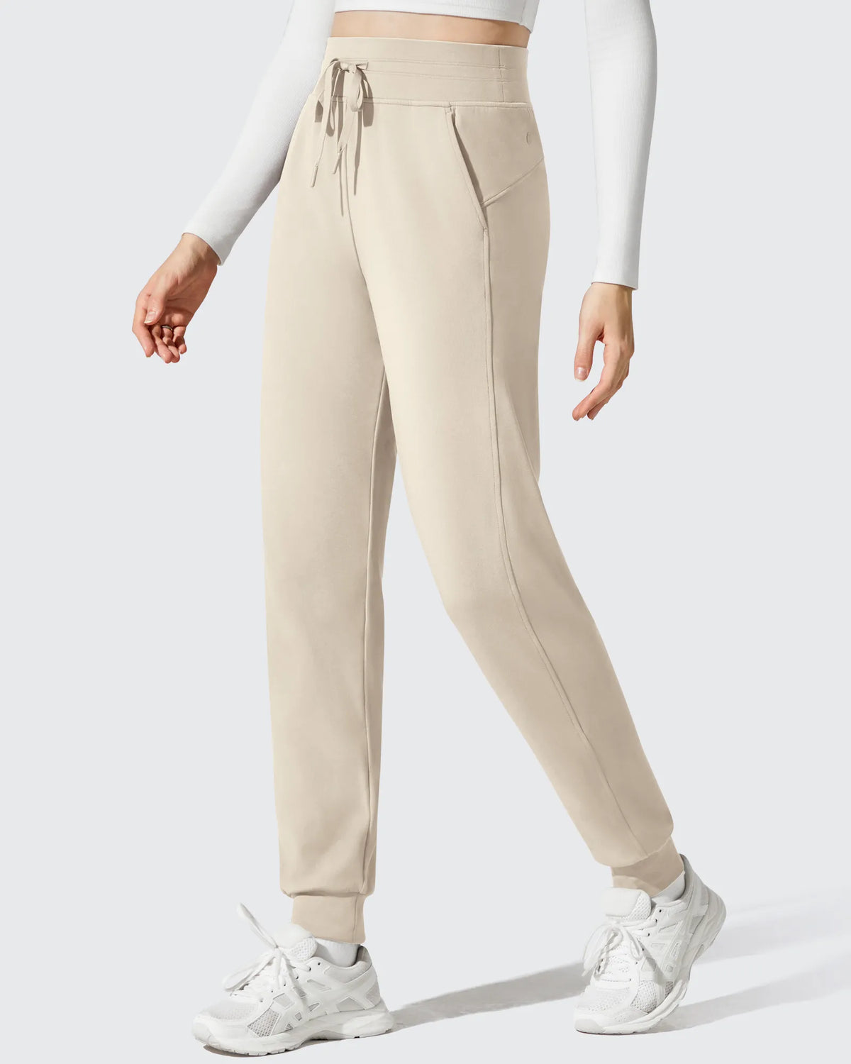 G4Free - Barefeel Fleece Lined Tapered Leg Drawstring Joggers -GF25D716AA-S-GF25D717AA-S-GF25D718AA-S-GF25D716AB-M-GF25D717AB-M