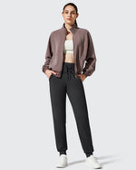 G4Free - Barefeel Fleece Lined Tapered Leg Drawstring Joggers -GF25D716AA-S-GF25D717AA-S-GF25D718AA-S-GF25D716AB-M-GF25D717AB-M