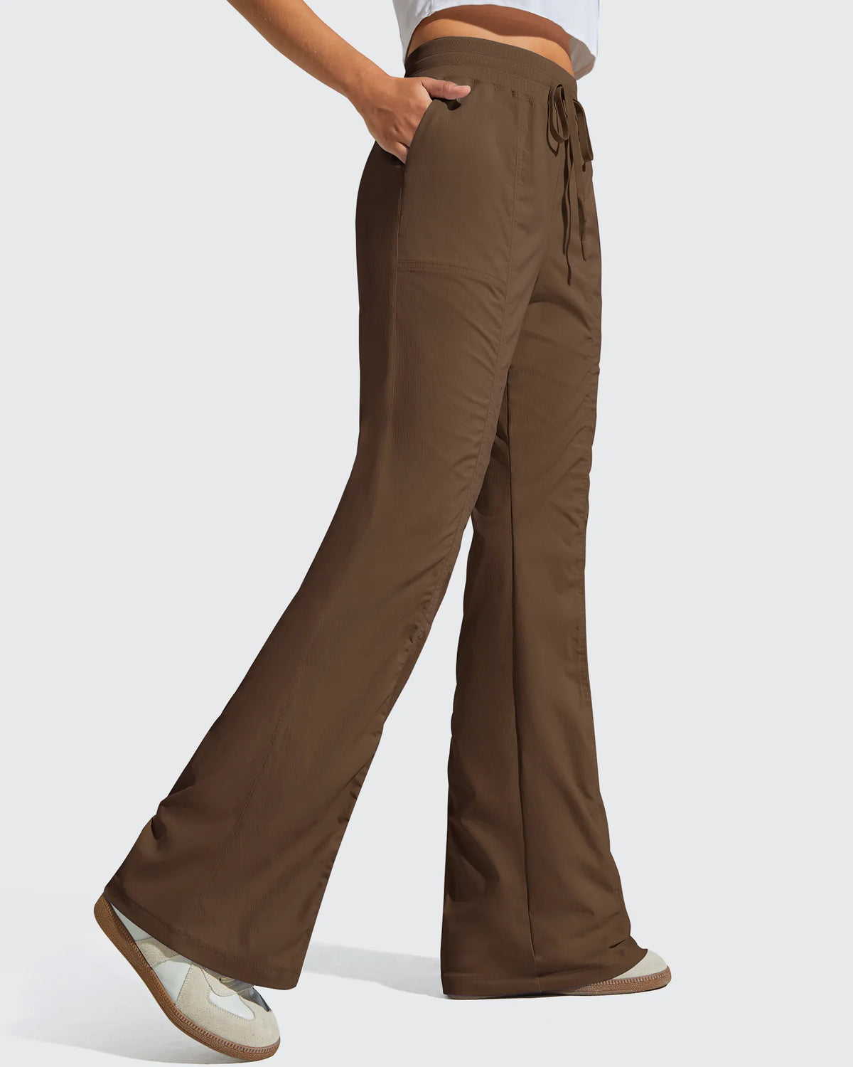 G4Free - Breezeline Flare Pockets High Waist Drawstring Leggings -GF25A666AA-S-GF25A667AA-S-GF25A668AA-S-GF25A666AB-M-GF25A667AB-M