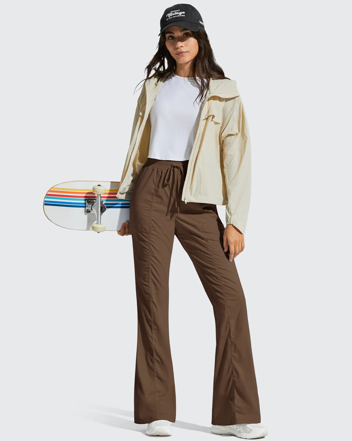 G4Free - Breezeline Flare Pockets High Waist Drawstring Leggings -GF25A666AA-S-GF25A667AA-S-GF25A668AA-S-GF25A666AB-M-GF25A667AB-M