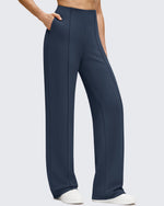 G4Free - Business Front Pleats Wide Leg Fleece Lined Pants -GF25J619AA-S-GF25J620AA-S-GF25J621AA-S-GF25J619AB-M-GF25J620AB-M