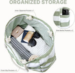 G4Free - Canvas Waterproof Sandproof Large Beach Tote Bags -TN25B597A-TN25B597B-TN25B597C