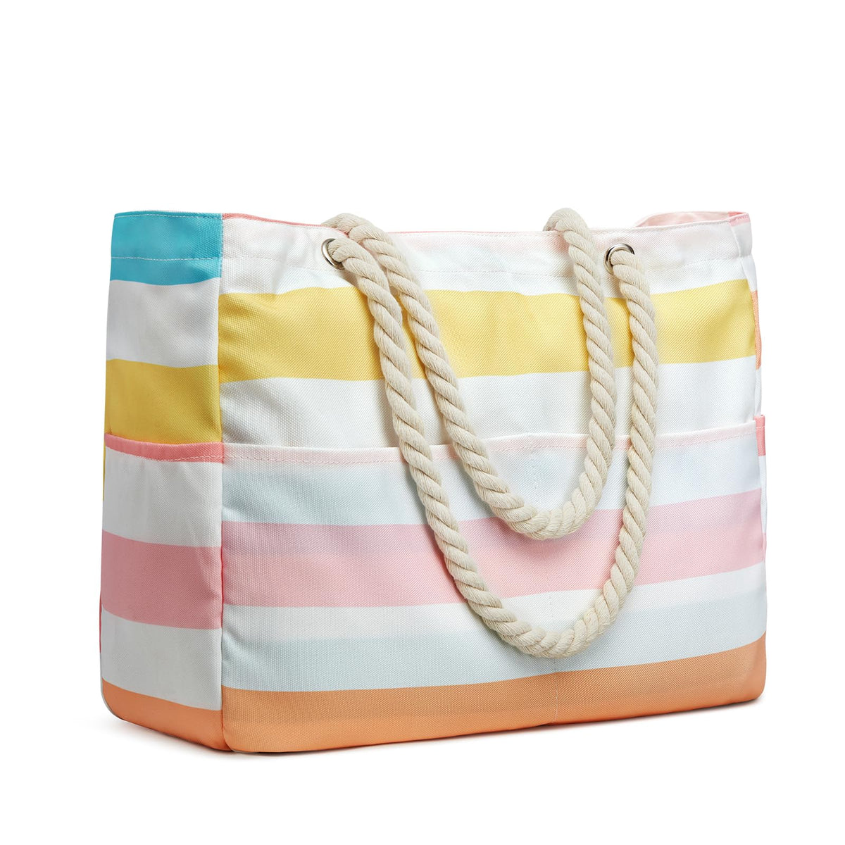 G4Free - Canvas Waterproof Sandproof Large Beach Tote Bags -TN25B597A-TN25B597B-TN25B597C