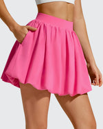 G4Free - Chillwhisp Bubble Ruffled Hem Inner Shorts Tennis Skirts 14'' -GF26H796B005F-XS-GF26H796B005A-S-GF26H796B005B-M-GF26H796B005C-L-GF26H796B005D-XL