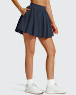 G4Free - Chillwhisp Bubble Ruffled Hem Inner Shorts Tennis Skirts 14'' -GF26H796B005F-XS-GF26H796B005A-S-GF26H796B005B-M-GF26H796B005C-L-GF26H796B005D-XL
