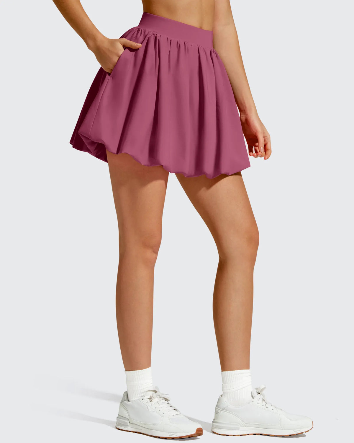 G4Free - Chillwhisp Bubble Ruffled Hem Inner Shorts Tennis Skirts 14'' -GF26H796B005F-XS-GF26H796B005A-S-GF26H796B005B-M-GF26H796B005C-L-GF26H796B005D-XL