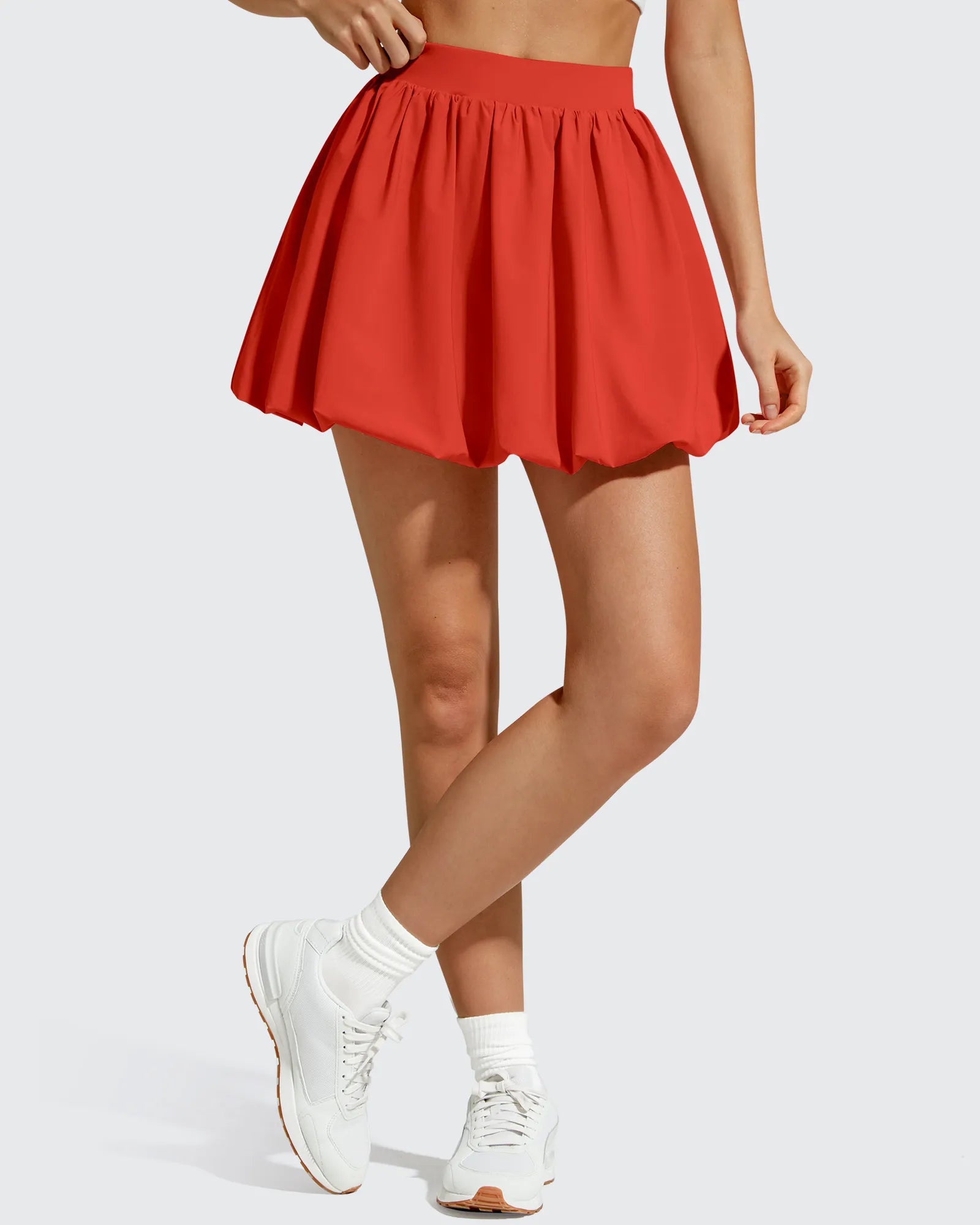 G4Free - Chillwhisp Bubble Ruffled Hem Inner Shorts Tennis Skirts 14'' -GF26H796B005F-XS-GF26H796B005A-S-GF26H796B005B-M-GF26H796B005C-L-GF26H796B005D-XL