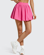 G4Free - Chillwhisp Bubble Ruffled Hem Inner Shorts Tennis Skirts 14'' -GF26H796B005F-XS-GF26H796B005A-S-GF26H796B005B-M-GF26H796B005C-L-GF26H796B005D-XL