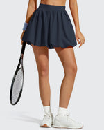 G4Free - Chillwhisp Bubble Ruffled Hem Inner Shorts Tennis Skirts 14'' -GF26H796B005F-XS-GF26H796B005A-S-GF26H796B005B-M-GF26H796B005C-L-GF26H796B005D-XL