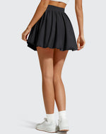 G4Free - Chillwhisp Bubble Ruffled Hem Inner Shorts Tennis Skirts 14'' -GF26H796B005F-XS-GF26H796B005A-S-GF26H796B005B-M-GF26H796B005C-L-GF26H796B005D-XL