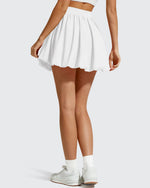 G4Free - Chillwhisp Bubble Ruffled Hem Inner Shorts Tennis Skirts 14'' -GF26H796B005F-XS-GF26H796B005A-S-GF26H796B005B-M-GF26H796B005C-L-GF26H796B005D-XL