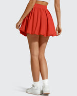 G4Free - Chillwhisp Bubble Ruffled Hem Inner Shorts Tennis Skirts 14'' -GF26H796B005F-XS-GF26H796B005A-S-GF26H796B005B-M-GF26H796B005C-L-GF26H796B005D-XL