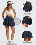 G4Free - Chillwhisp Bubble Ruffled Hem Inner Shorts Tennis Skirts 14'' -GF26H796B005F-XS-GF26H796B005A-S-GF26H796B005B-M-GF26H796B005C-L-GF26H796B005D-XL