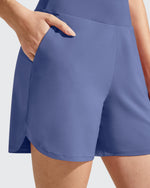 G4Free - Chillwhisp Built-in Brief Liner High Waist Athletic Shorts -GF26E710AA-S