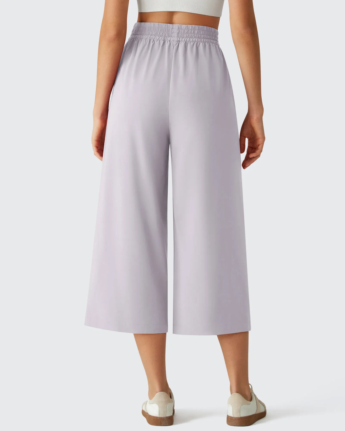 G4Free - Chillwhisp Elastic Waist Flowy Wide Leg Capri Pants 20'' -GF26J866D019A-S-GF26J866D019B-M-GF26J866D019C-L-GF26J866D019D-XL-GF26J866D019E-XXL