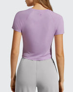 G4Free - Cropped Crewneck Relaxed Fit Short Sleeve Tops -GF26K885A001A-S-GF26K885A001B-M-GF26K885A001C-L-GF26K885A001D-XL-GF26K885A001E-XXL