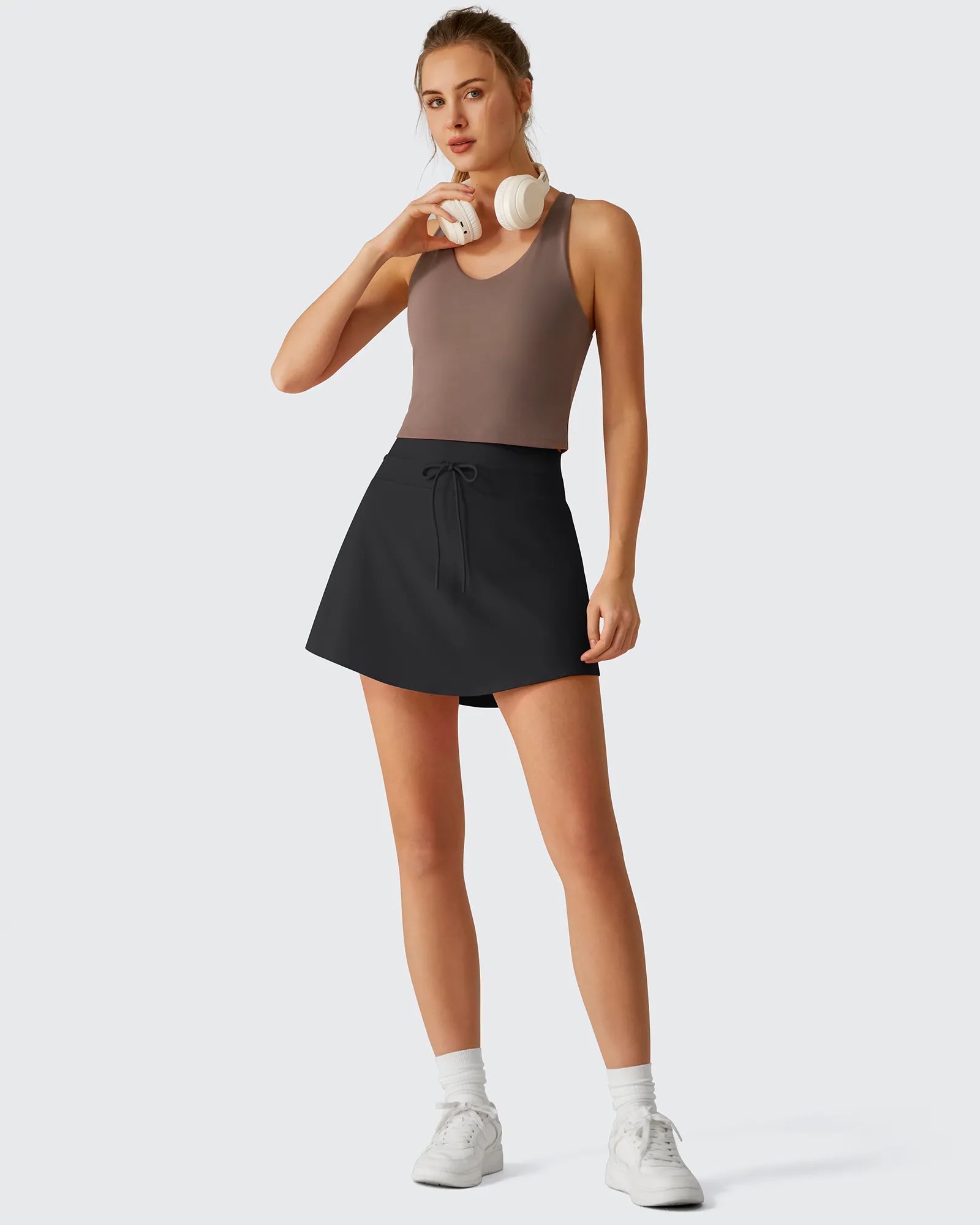 G4Free - Drawstring Curved Hem Inner Shorts Ball Pocket Skorts 15" -GF26H815G012F-XS-GF26H815G012A-S-GF26H815G012B-M-GF26H815G012C-L-GF26H815G012D-XL