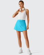 G4Free - Drawstring Curved Hem Inner Shorts Ball Pocket Skorts 15" -GF26H815G012F-XS-GF26H815G012A-S-GF26H815G012B-M-GF26H815G012C-L-GF26H815G012D-XL