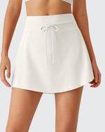 G4Free - Drawstring Curved Hem Inner Shorts Ball Pocket Skorts 15" -GF26H815G012F-XS-GF26H815G012A-S-GF26H815G012B-M-GF26H815G012C-L-GF26H815G012D-XL