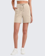 G4Free - EverGoing Bermuda Drawstring High-Waist Athletic Shorts -GF25E308BF-XS