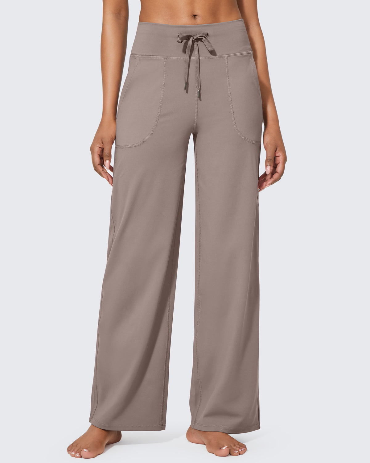 G4Free - EverGoing Business Casual High-Waist Wide Leg Pants Petite -GF23J189AF-XS