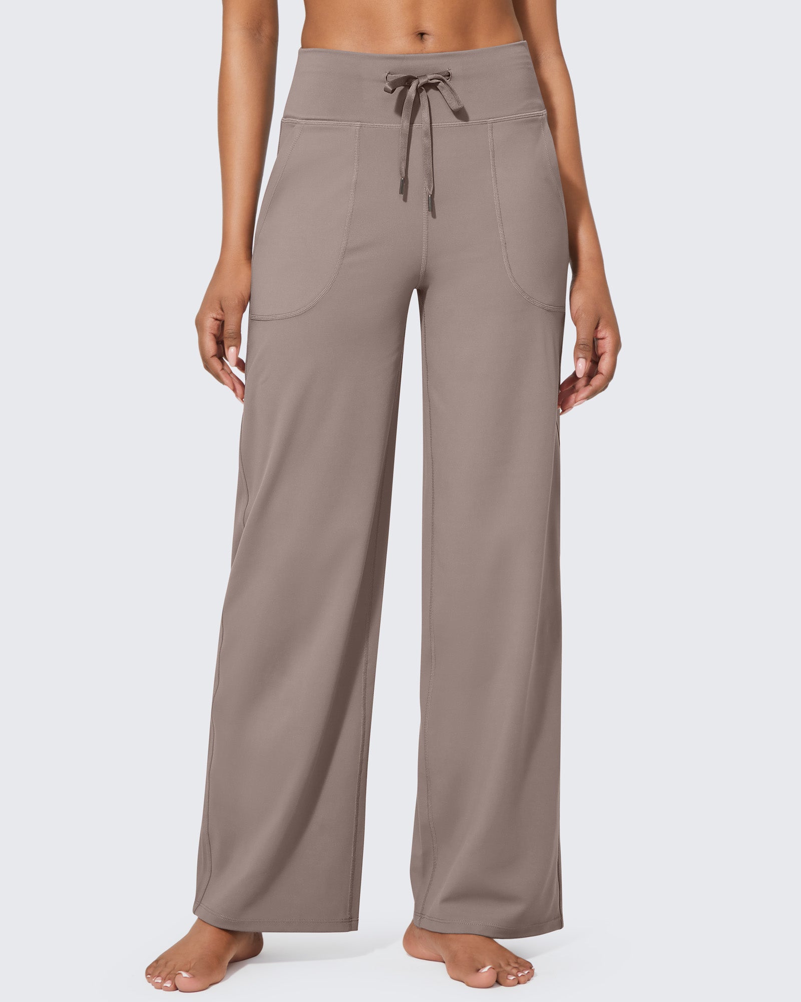 G4Free - EverGoing Business Casual High-Waist Wide Leg Pants Petite -GF23J189AF-XS