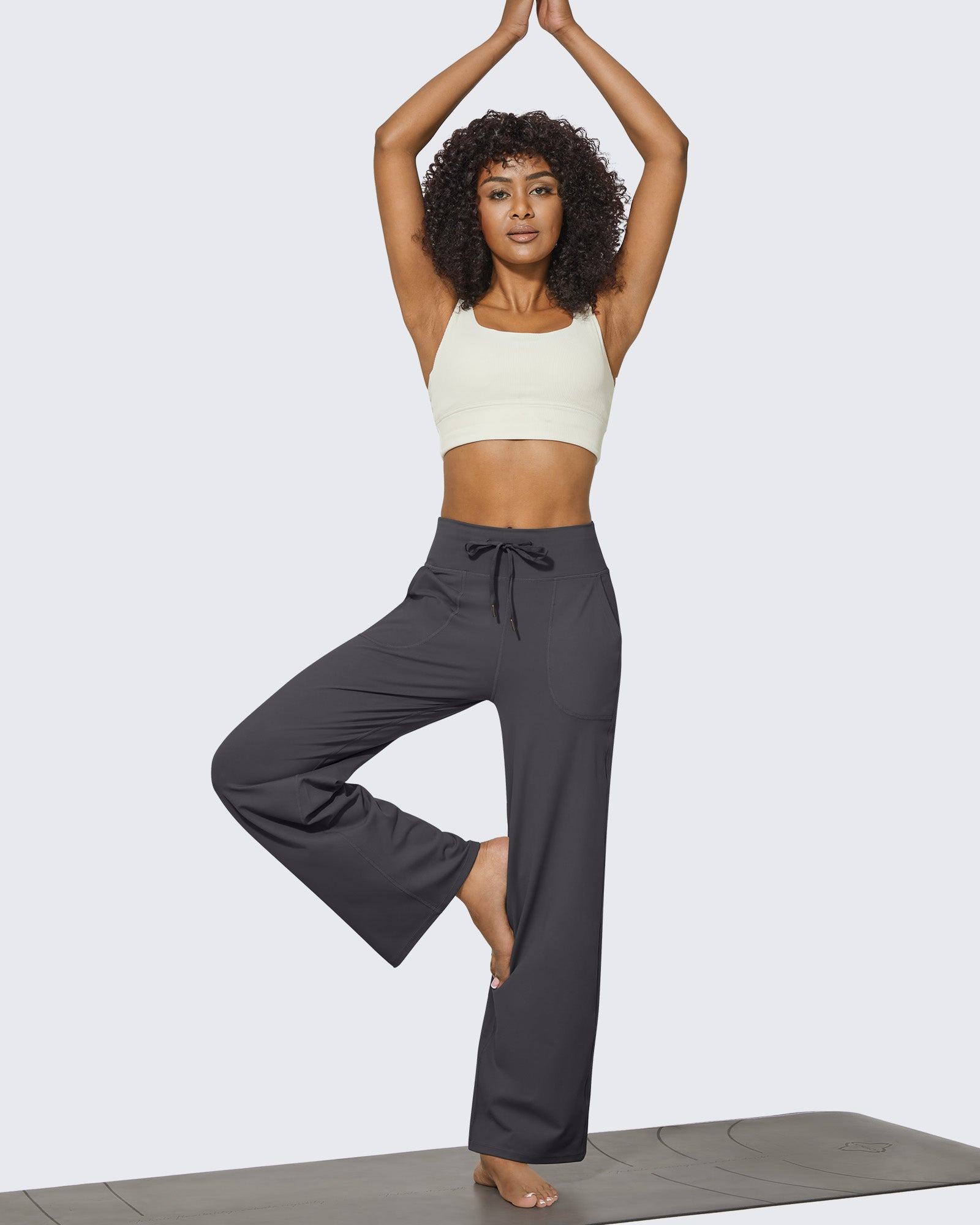 G4Free - EverGoing Business Casual High-Waist Wide Leg Pants Petite -GF23J189AF-XS-GF23J189AA-S-GF23J189AB-M-GF23J189AC-L-GF23J189AD-XL