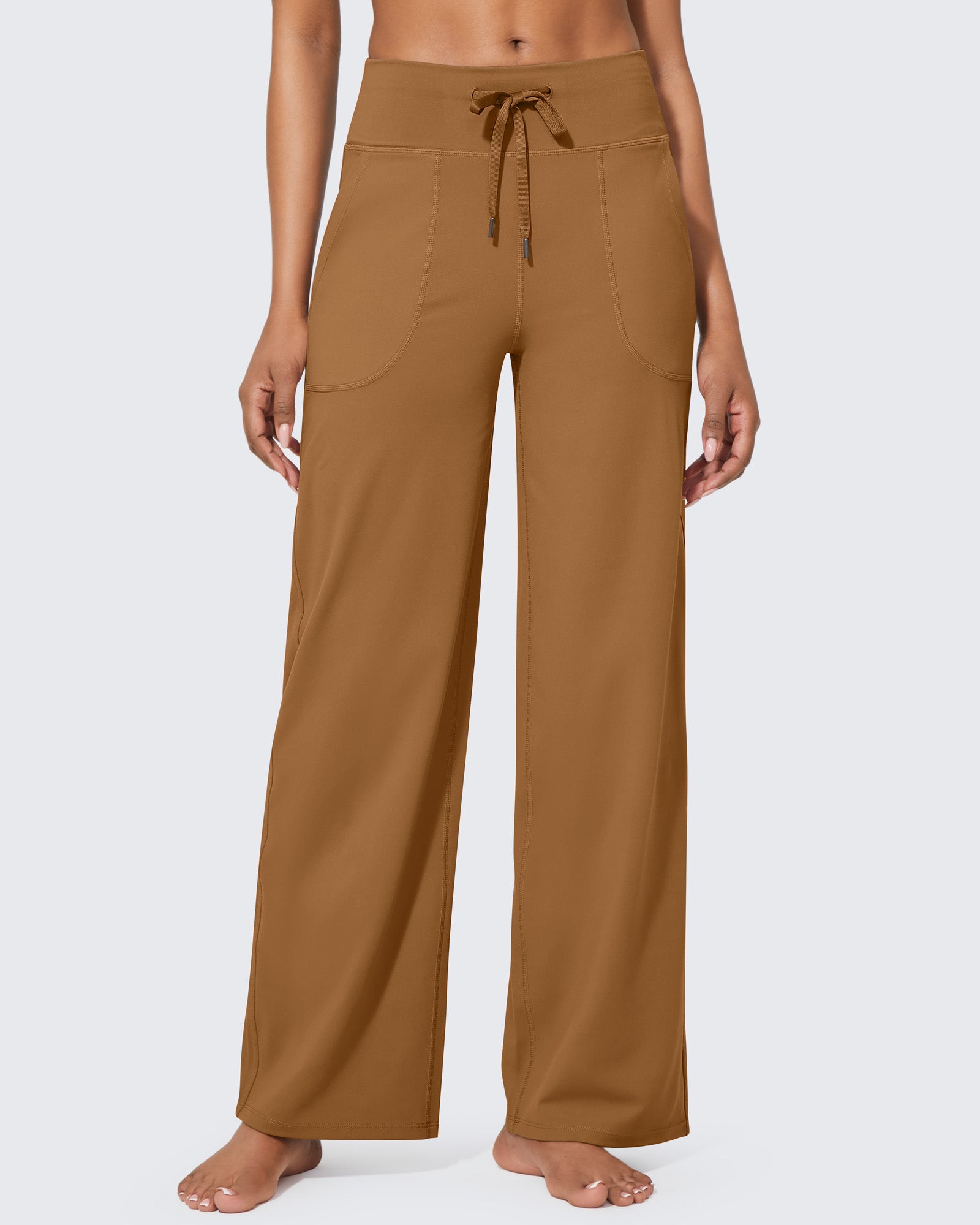 G4Free - EverGoing Business Casual High-Waist Wide Leg Pants Petite -GF23J189KF-XS