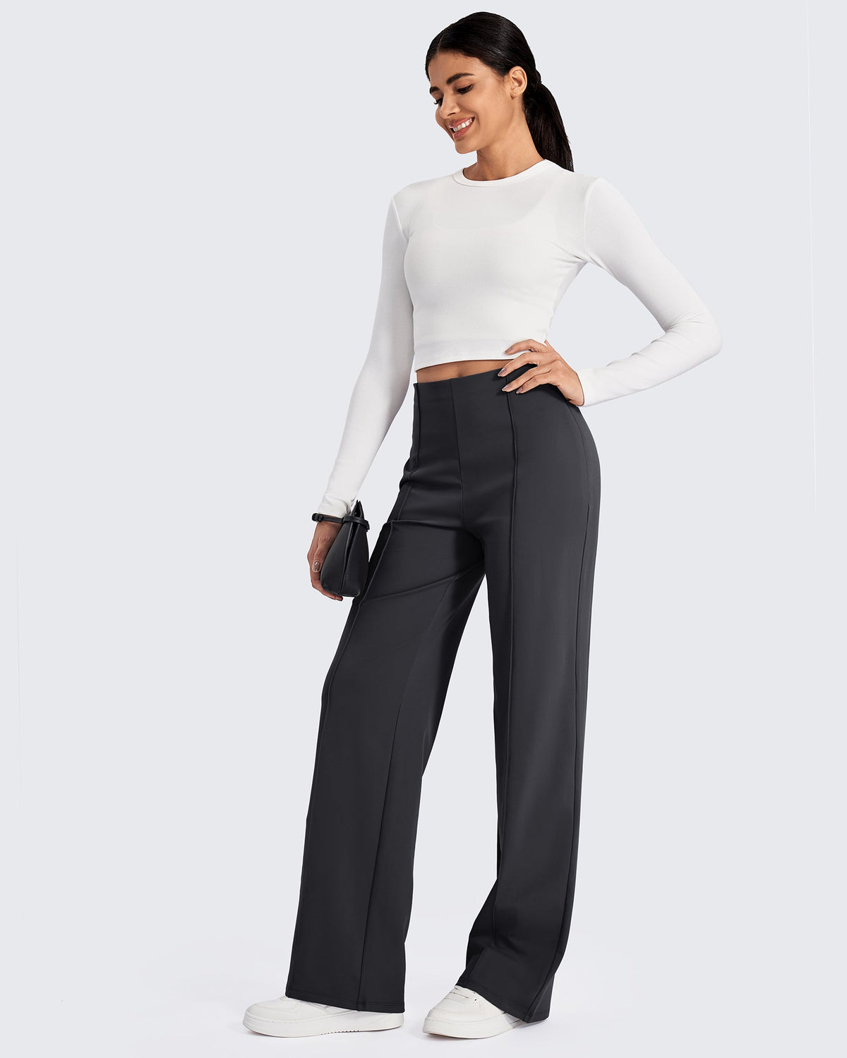 G4Free - EverGoing Business Front Pleats Wide Leg Pants -GF24J276AA-S-GF24J277AA-S-GF24J278AA-S-GF24J276AB-M-GF24J277AB-M