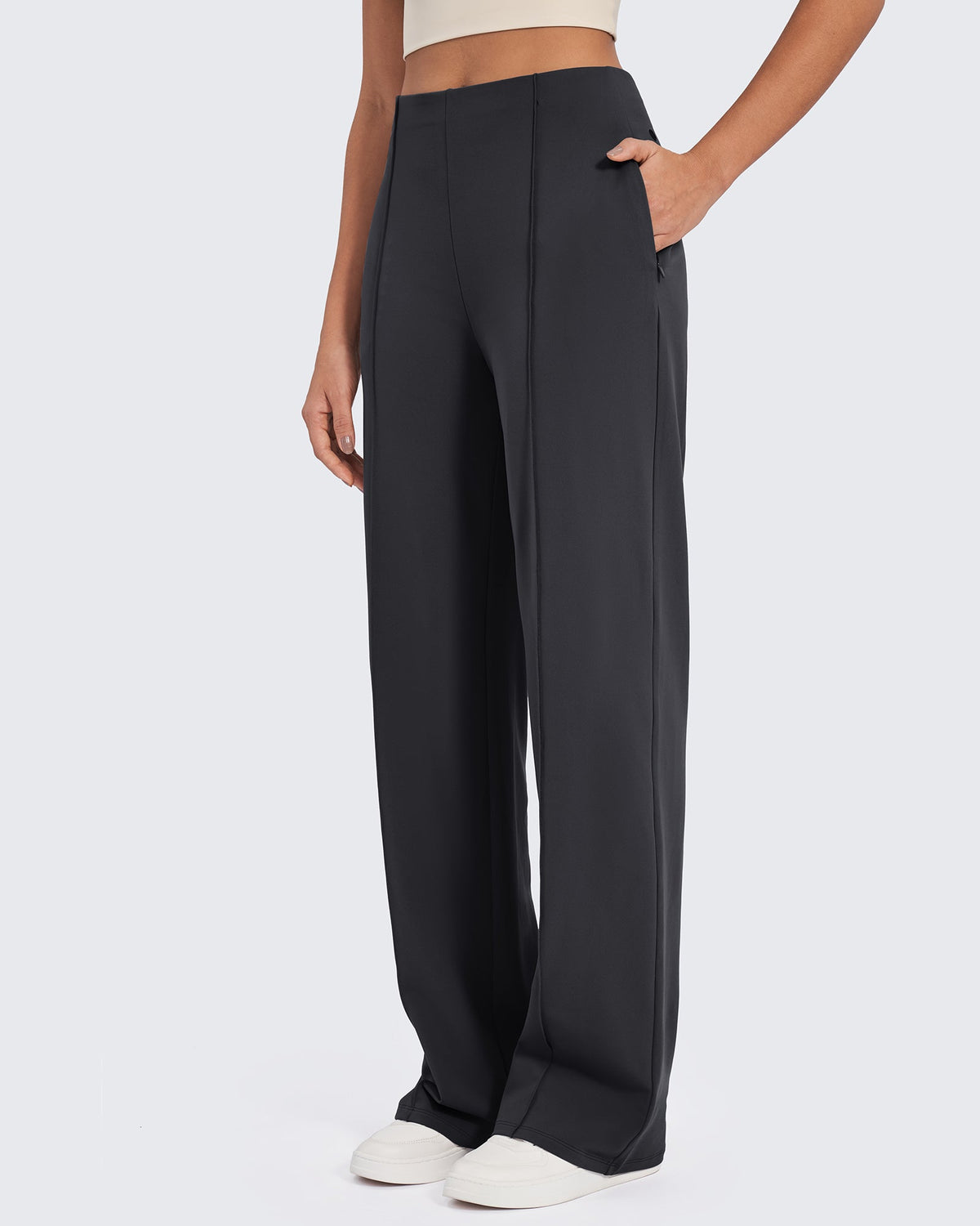 G4Free - EverGoing Business Front Pleats Wide Leg Pants -GF24J276AA-S-GF24J277AA-S-GF24J278AA-S-GF24J276AB-M-GF24J277AB-M