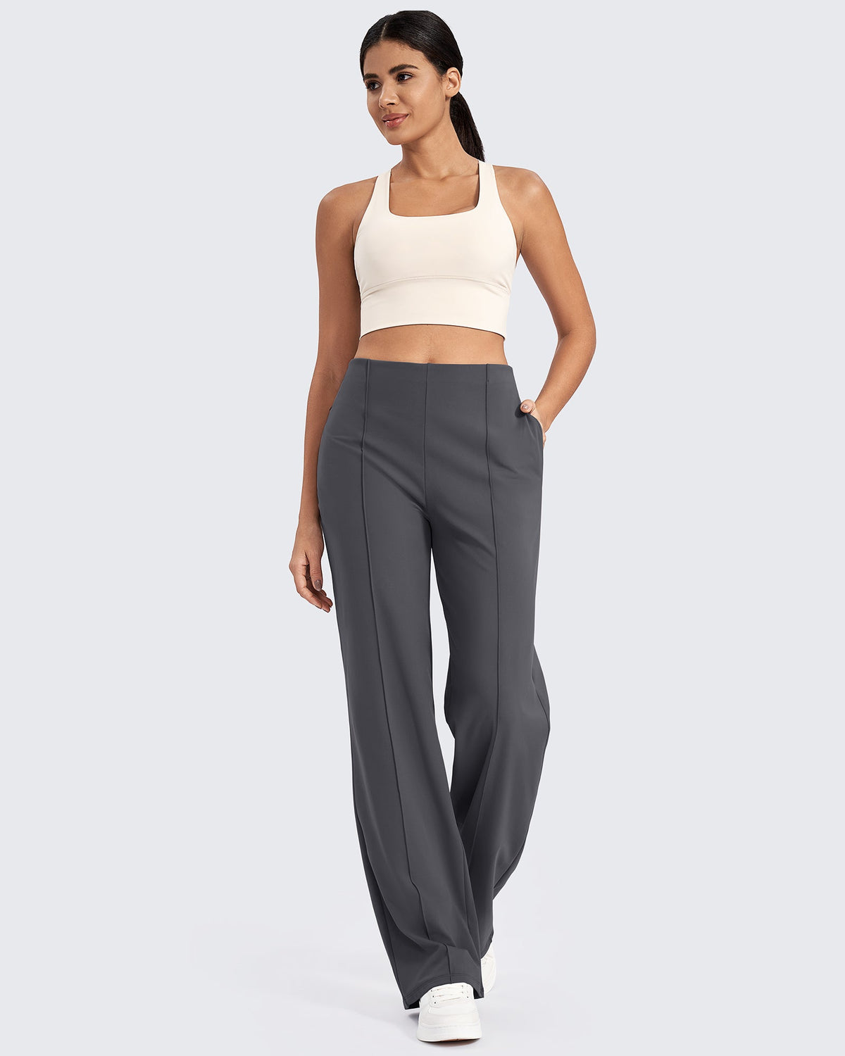 G4Free - EverGoing Business Front Pleats Wide Leg Pants -GF24J276AA-S-GF24J277AA-S-GF24J278AA-S-GF24J276AB-M-GF24J277AB-M